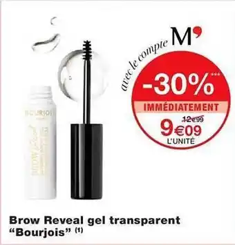 Brow reveal gel transparent