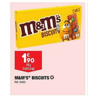 ALDI M&m's biscuits offre