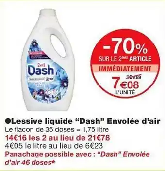 Monoprix Lessive liquide offre