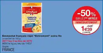 Emmental français râpé