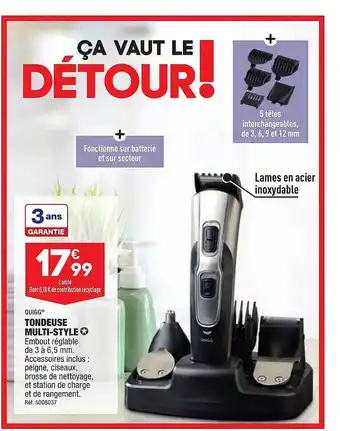 ALDI Tondeuse multi-style quigg offre