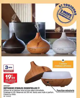 ALDI Diffuseur d'huiles essentielles ambiano offre