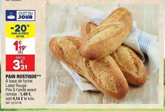 ALDI Pain rustique offre