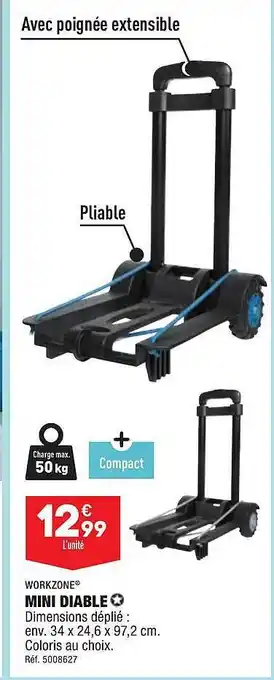 ALDI Mini diable workzone offre
