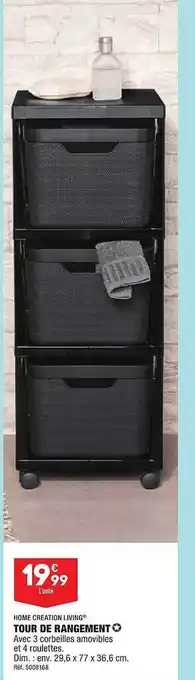 ALDI Tour de rangement home création living offre
