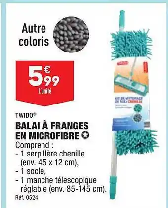 ALDI Balai à franges en microfibre twido offre
