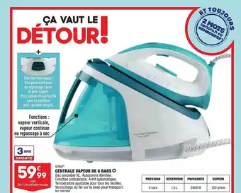 ALDI Centrale vapeur de 6 bars quigg offre