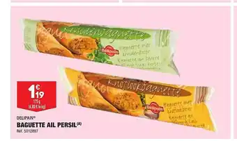 ALDI Baguette ail persil delipain offre