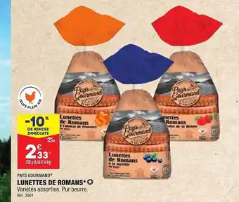 ALDI Lunettes de romans pays gourmand offre