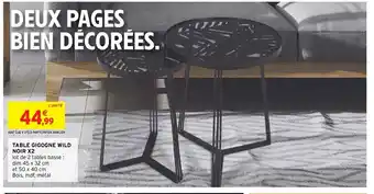 Intermarché Hyper Table Gigogne Wild Noir x2 offre