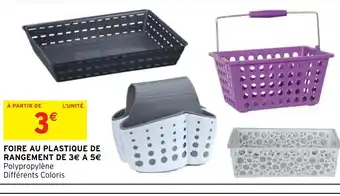 Intermarché Hyper Foire Au Plastique de Rangement offre