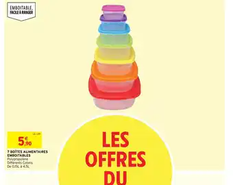 7 Boites Alimentaires Emboitables