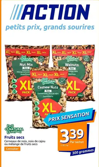 Action Fruits Secs offre