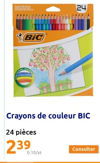 Action Crayons de Couleur Bic offre