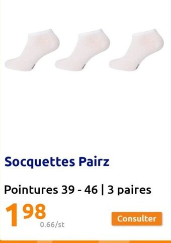 Action Socquettes Pairz offre