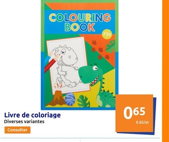 Action Livre de Coloriage offre