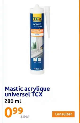 Action Mastic Acrylique Universel TCX offre