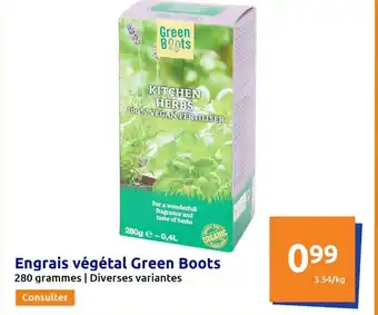 Action Engrais Vegetal Green Boots offre