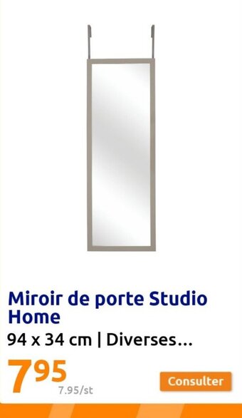 Action Miroir de Porte Studio Home offre