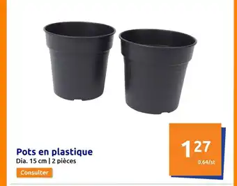 Action Pots En Plastique offre