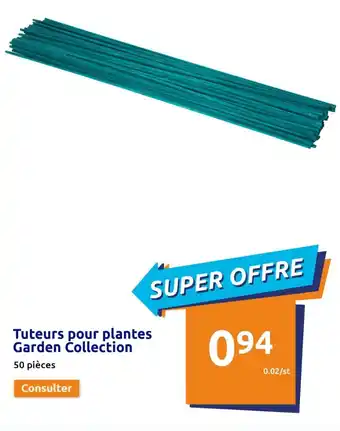 Action Tuteurs Pour Plantes Garden Collection offre