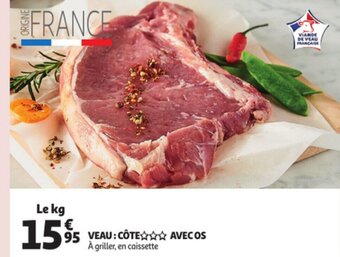 Auchan Veau Cote Avec Os offre