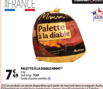 Auchan Palette a La Diable MMM offre