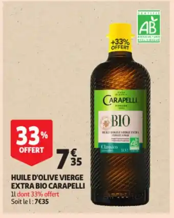 Huile d'Olive Vierge Extra Bio Carapelli