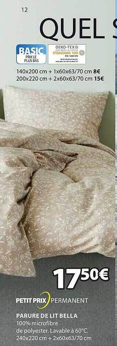Parure de lit bella