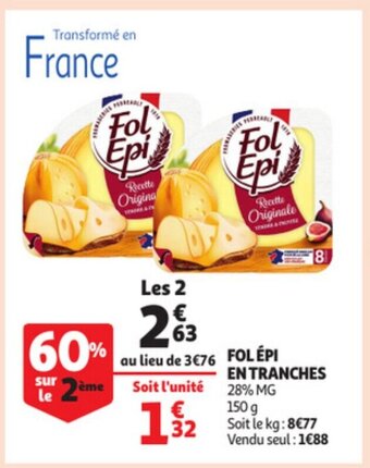 Auchan Fol épi en Tranches offre