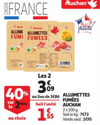 Auchan Allumettes Fumées Auchan offre