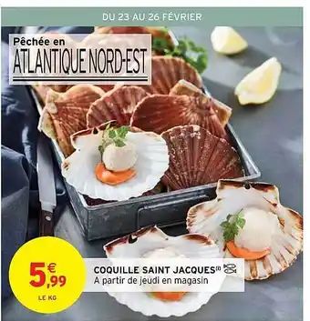 Intermarché Hyper Coquille saint jacques offre