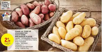 Intermarché Hyper Pomme de terre de consommation chair ferme mon marché plaisir offre