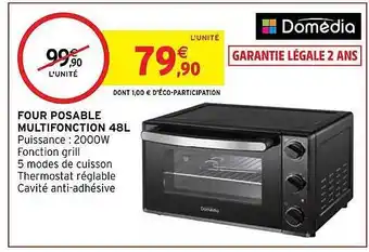 Intermarché Hyper Four posable multifonction 48l domédia offre