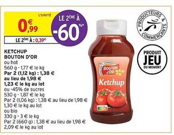 Intermarché Hyper Ketchup bouton d'or offre