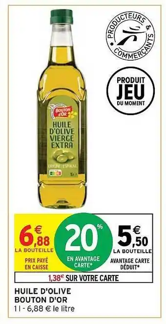 Huile d'olive bouton d'or