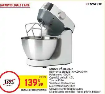 Robot pâtissier kenwood