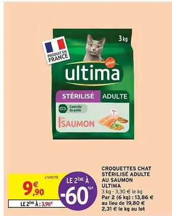 Intermarché Hyper Croquettes chat stérilisé adulte ultima offre
