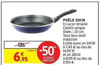 Intermarché Hyper Poêle 20 cm offre