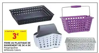 Intermarché Hyper Foire au plastique de rangement offre