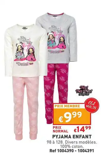 Trafic Pyjama enfant na!na!na! offre