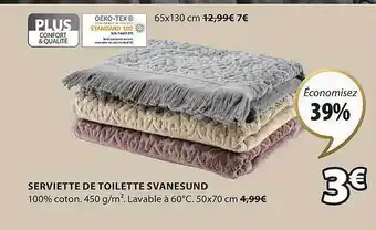JYSK Serviette de toilette svanesund offre