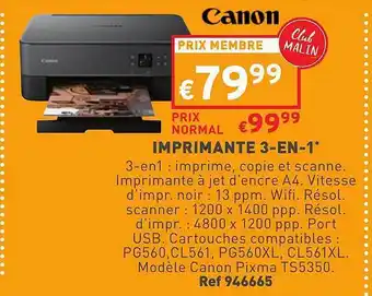 Imprimante 3-en-1 canon
