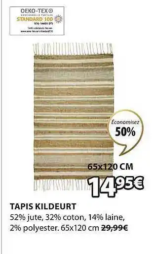 JYSK Tapis kildeurt offre