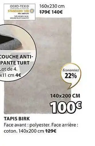 JYSK Tapis birk offre