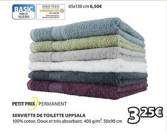 JYSK Serviette de toilette uppsala offre