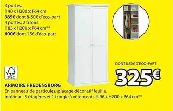 JYSK Armoire fredensborg offre