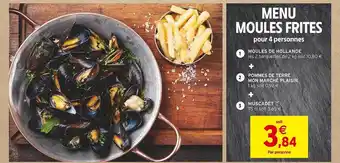 Intermarché Menu moules frites offre