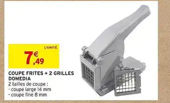 Intermarché Coupe frites + 2 grilles domedia offre