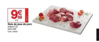 Promocash Noix de joue de porc offre